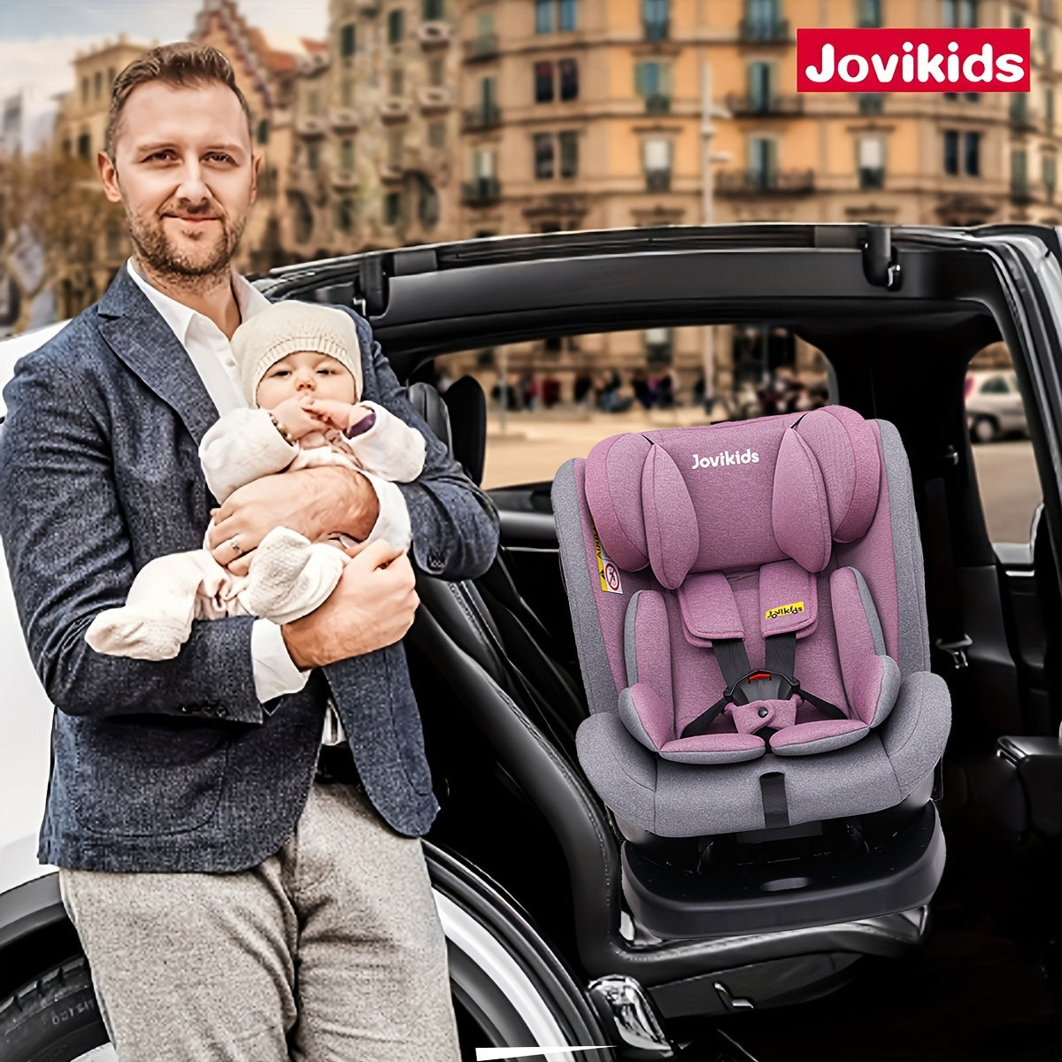 360-degree Swivel Car Seat | Top Tether | Portable & Durable - SafetyFirst