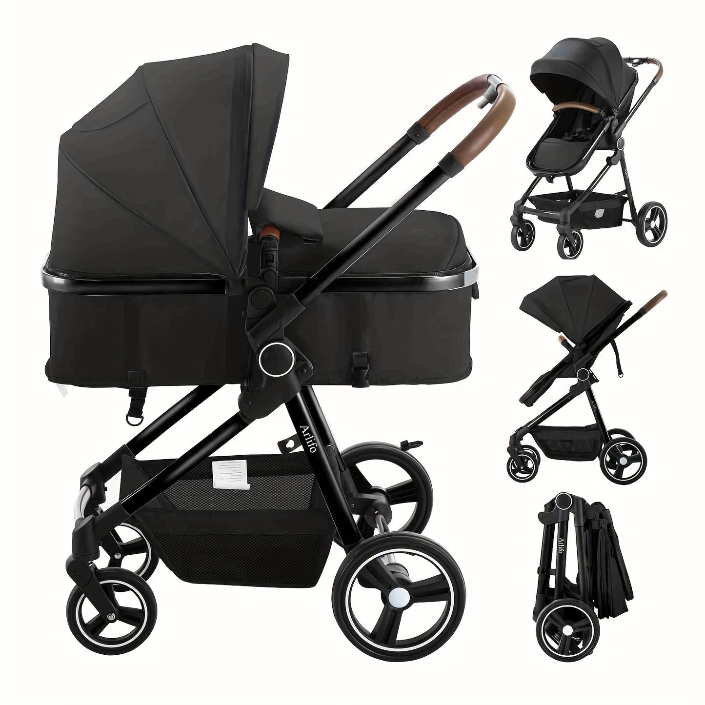 2 in 1 Convertible Baby Stroller Carriage Infant Toddler - 2025