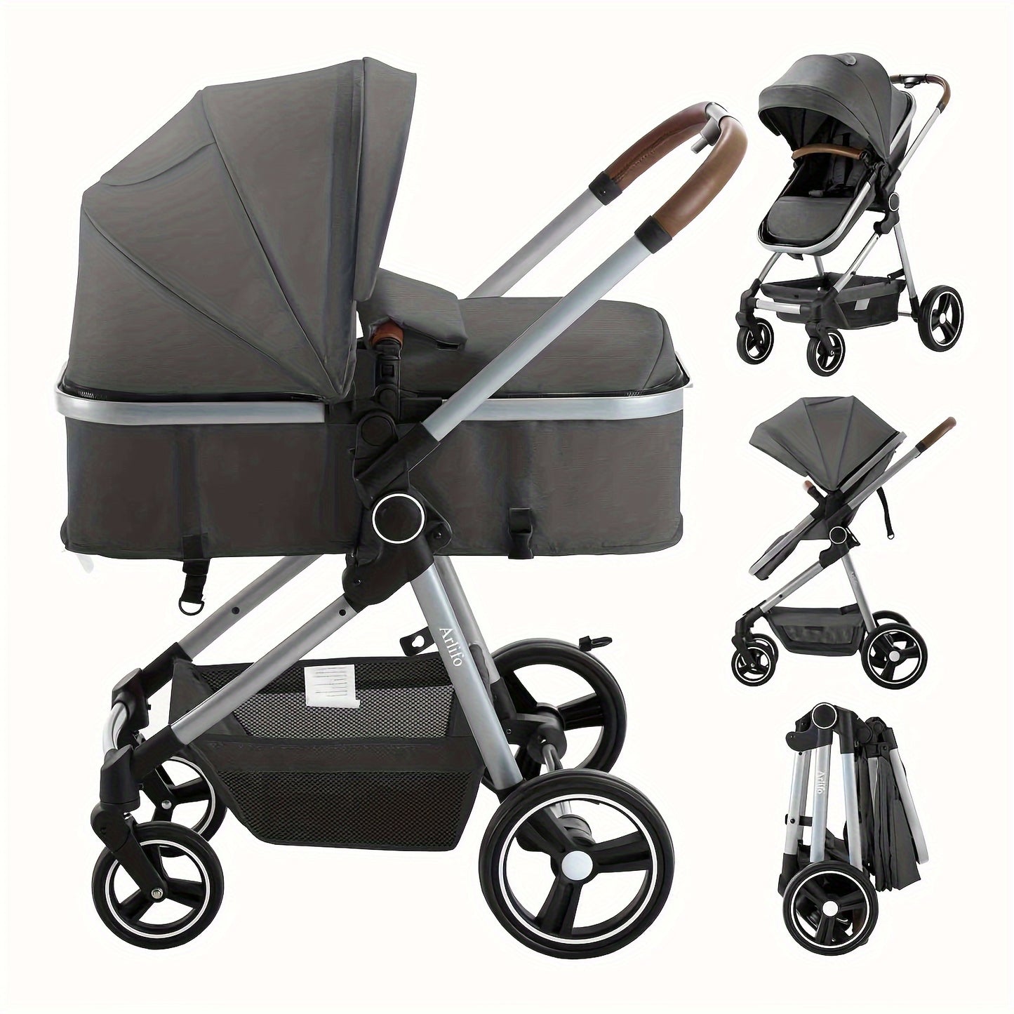 2 in 1 Convertible Baby Stroller Carriage Infant Toddler - 2025