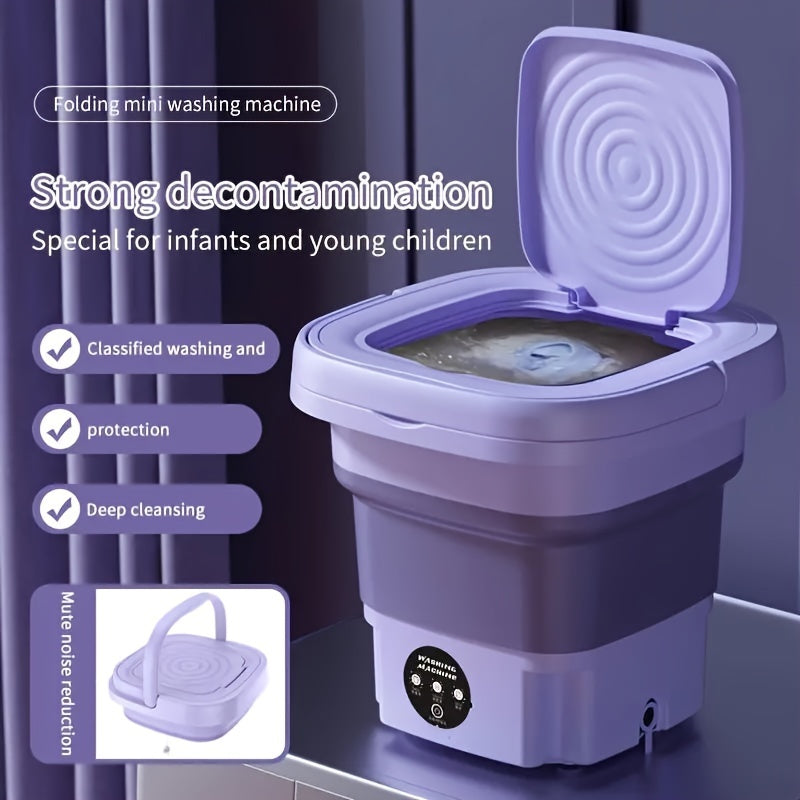 Portable Washing Machine 8L - Compact & Powerful - 3 Deep Clean Modes